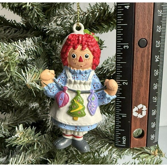 Kurt S Adler Christmas Ornament Raggedy Ann Doll w Xmas Garland Holiday NWT - Picture 3 of 5